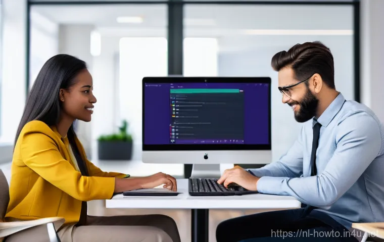 Microsoft OneNote 활용법 - **Prompt 2: "Dynamic Idea Capture"**
    "A vibrant, dynamic scene in a collaborative co-working spa...