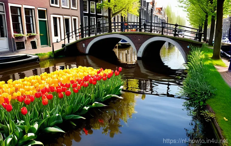 사진 보정 앱 활용법 - **Prompt 1: Serene Dutch Canal Scene in Spring Morning**
    "A picturesque spring morning scene in ...