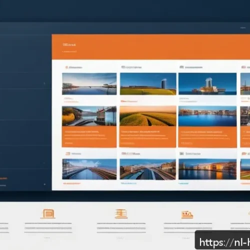 Home 30 디지털 포트폴리오 활용법 - A modern, minimalist digital portfolio homepage design tailored for Dutch professionals, featuring a...
